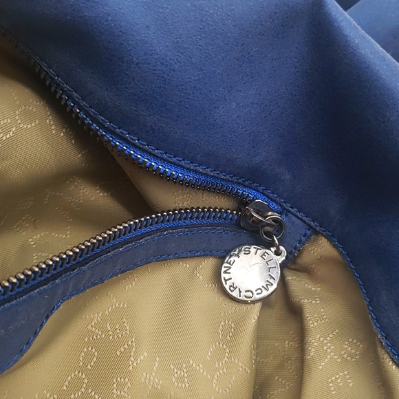 STELLA MCCARTNEY LEATHER USED BAG SIZE 17X17 COLOR BLUE 100% AUTHENTIC - Picture 11 of 11